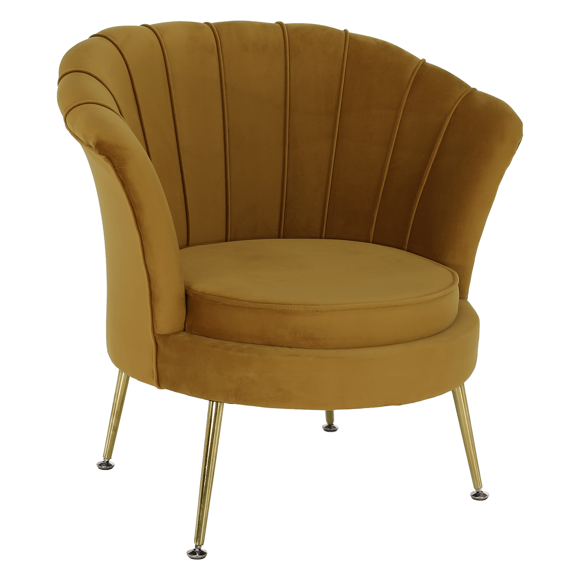 Kreslo v štýle Art-deco, horčicová Velvet látka/gold chróm-zlatý, NOBLIN NEW - lacno