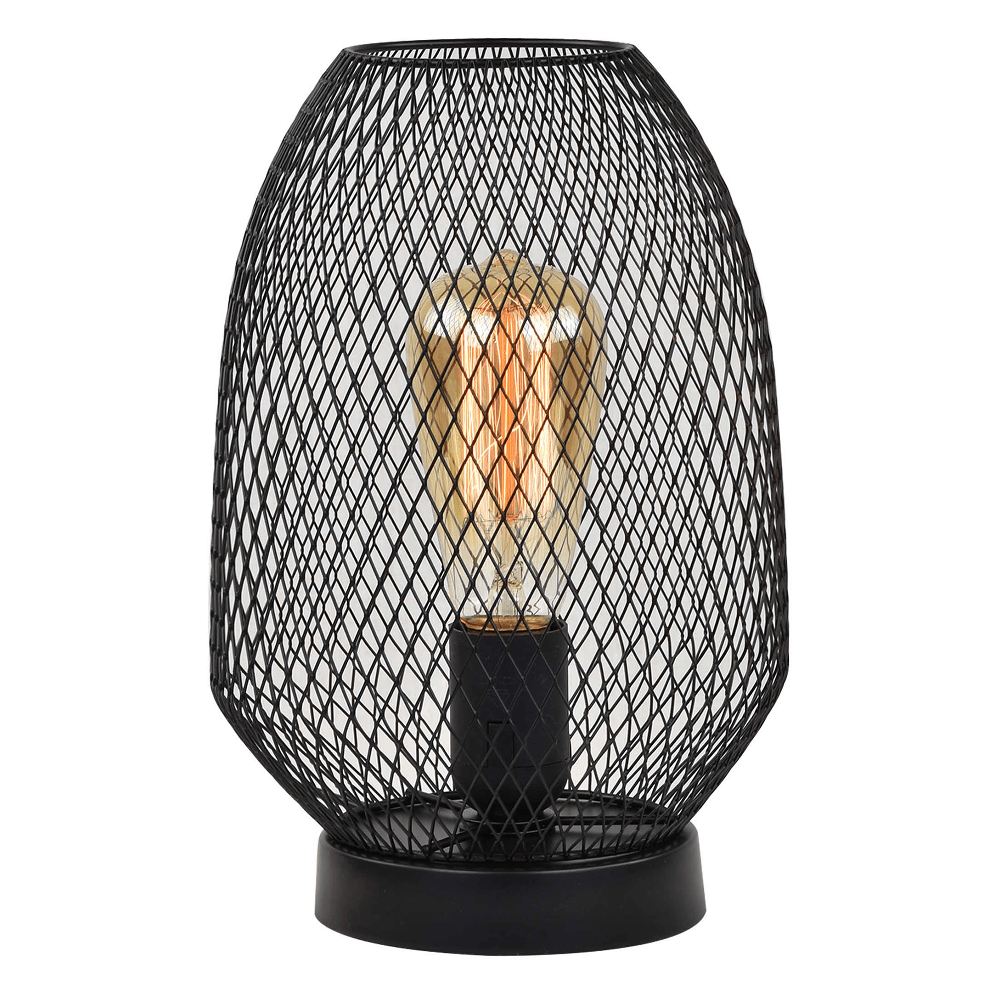 Stolná lampa, kov/čierna, ANLEY
