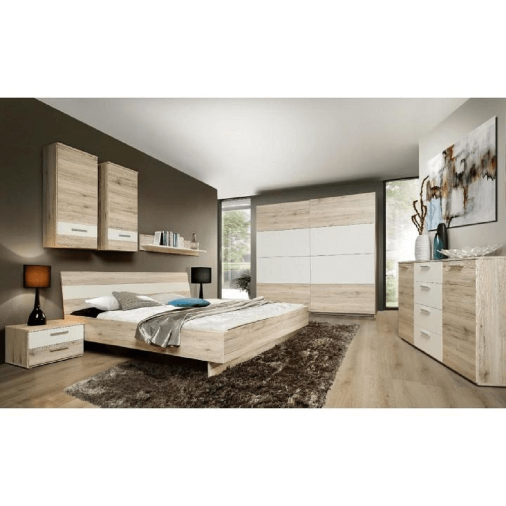 VALERIA KOMPLET /SKR 82+POS+2NS/ DUB PIESK/BIELA