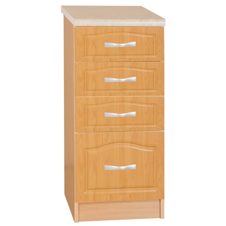 Spodná šuplíková skrinka, jelša, MDF NEW DS-40