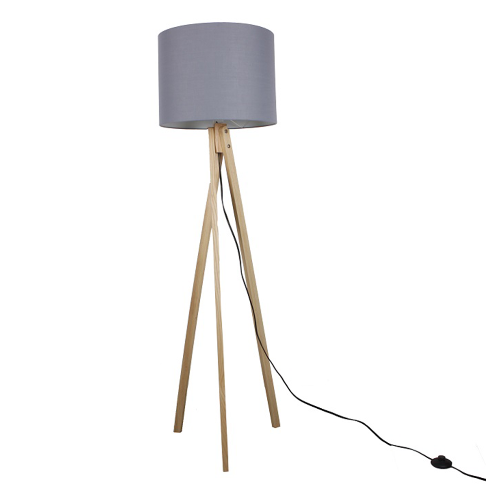 LILA STOJACA  LAMPA TYP 7 LS2062 SIVA+DR.NATURAL