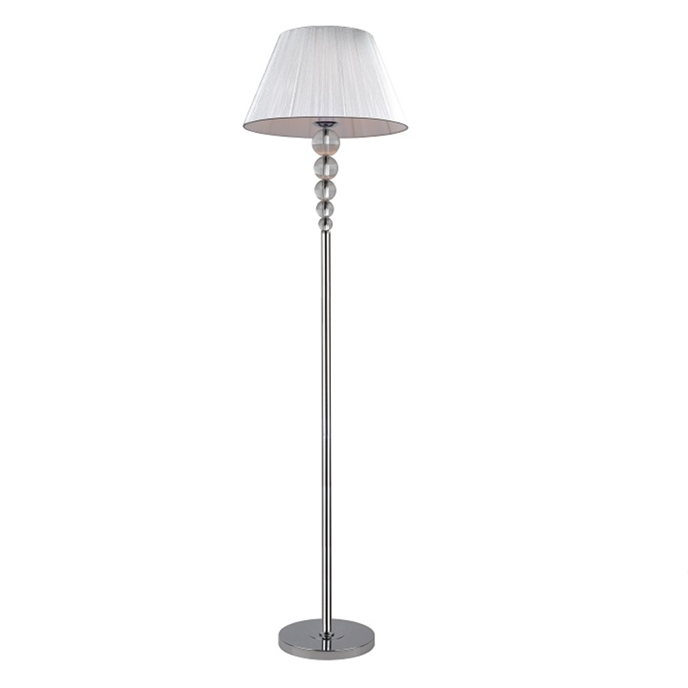 Stojacia lampa, strieborná, CINDA TYP 13 MEPIE