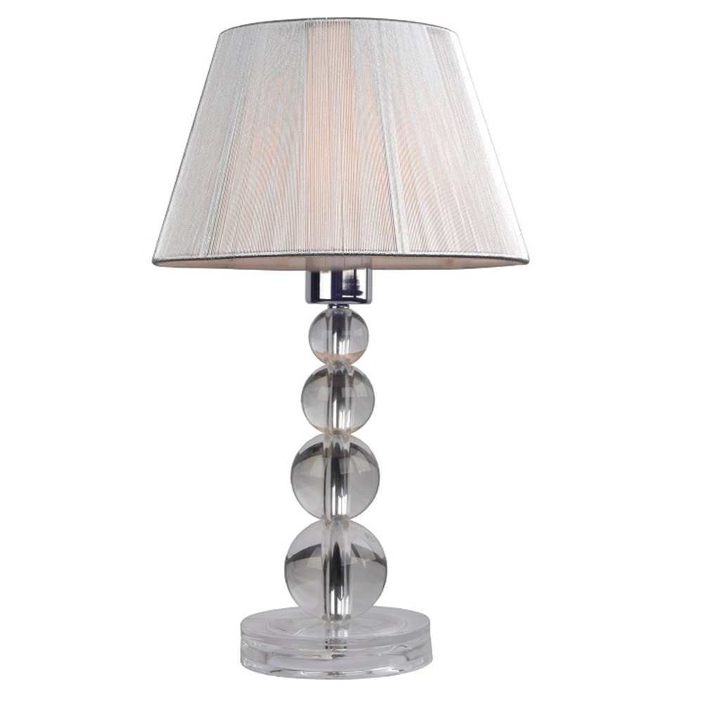 Stolná lampa, strieborná, CINDA TYP 14 MESMPEQ