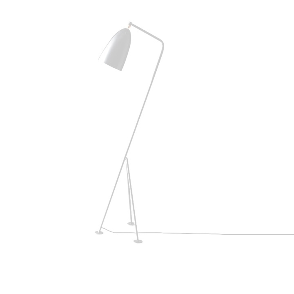 Stojacia lampa, biely kov, CINDA TYP 24 YF6250-W