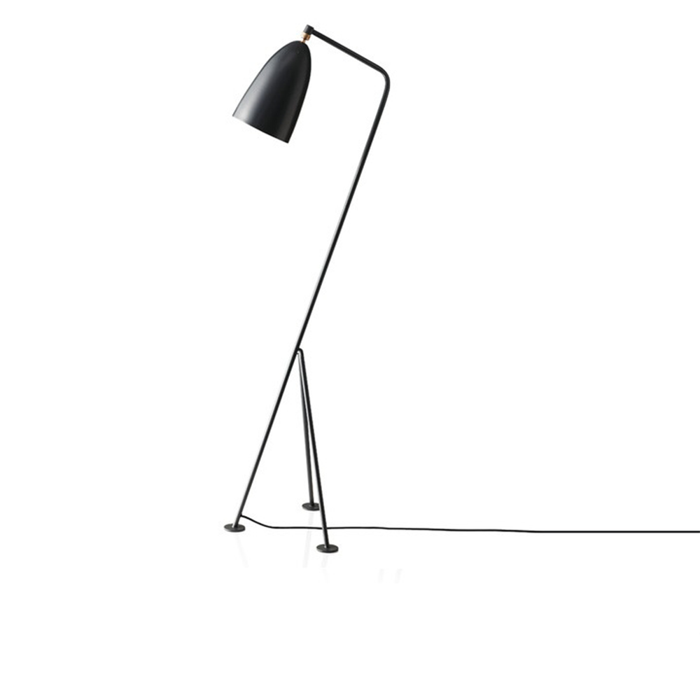 Stojacia lampa, sivý kov, CINDA TYP 25 YF6250-G