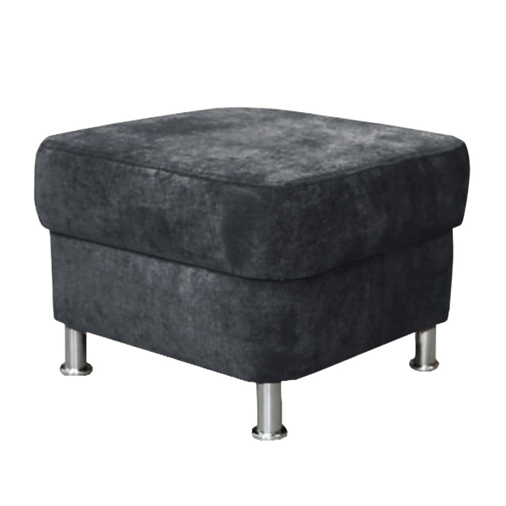 Taburet, látka tmavosivá, SANTIAGO P1, poškodený tovar