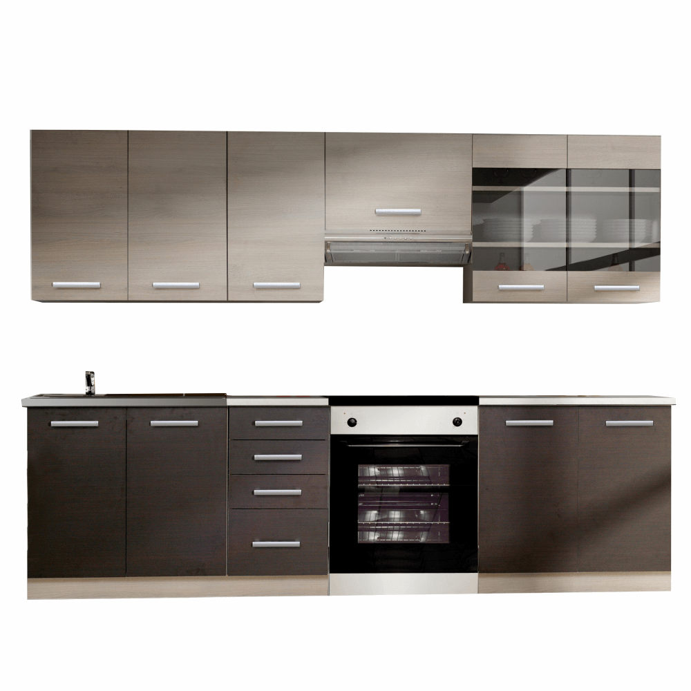KLANTON ZZ 2,4 M DUB SVETLO SIVY/DUB TMAVY
