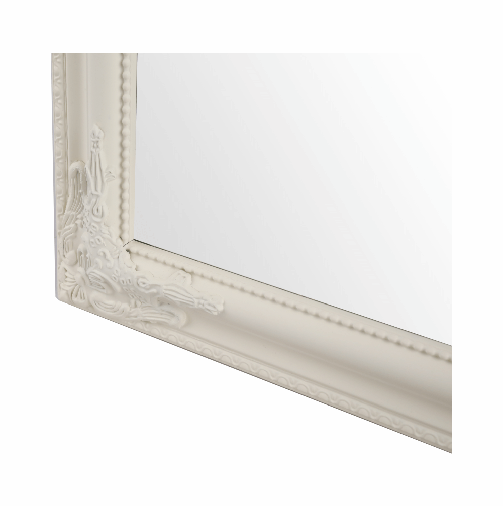 Zrkadlo, drevený rám smotanovej farby, MALKIA TYP 12