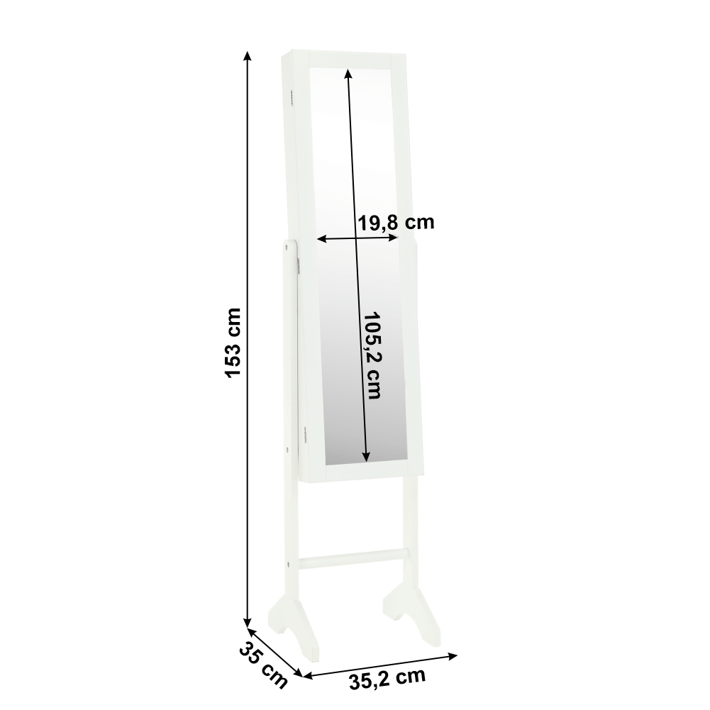 Tükör FY13015-3, fehér, MIROR NEW