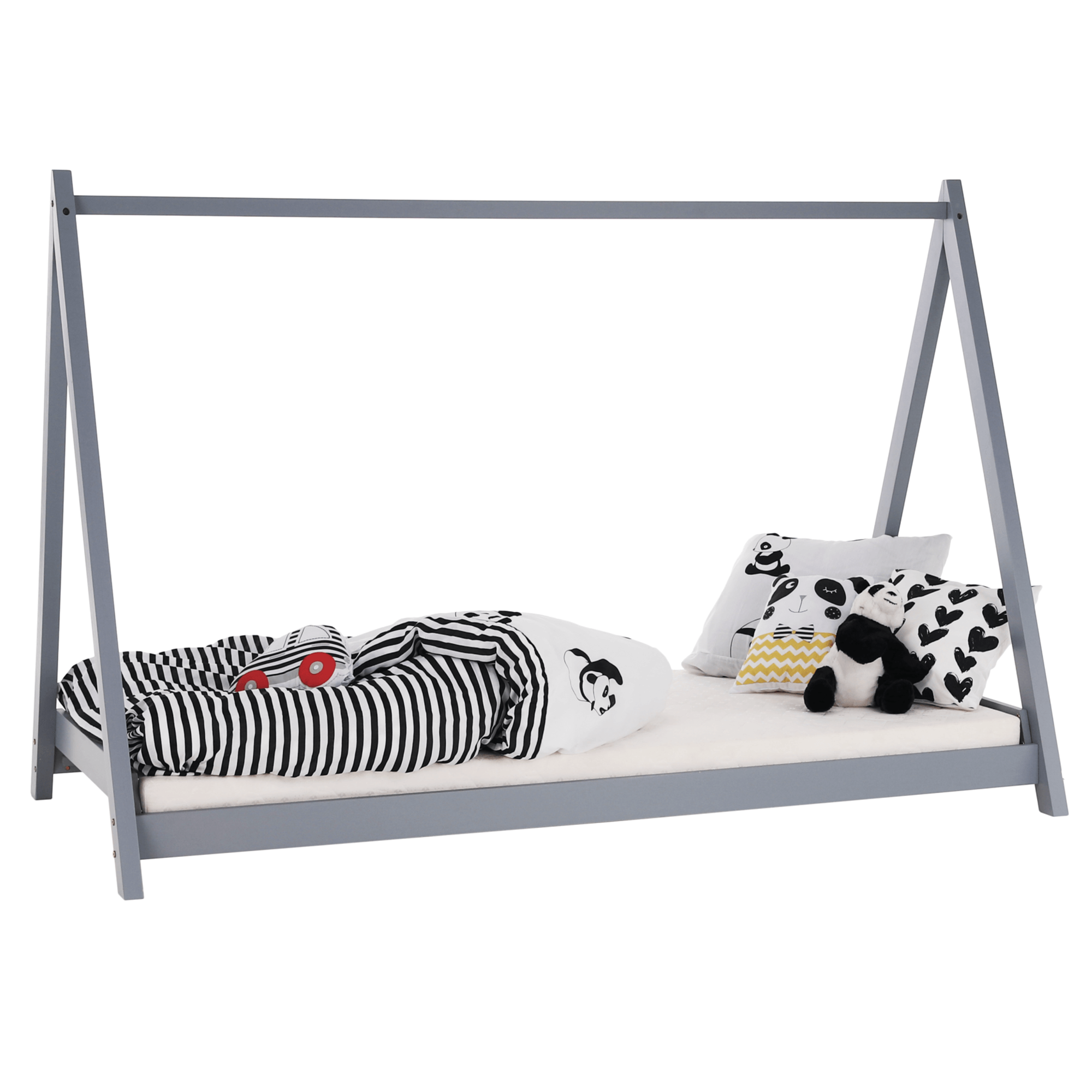 GROSI - MONTESSORI POSTEL+ROST 90X200 SIVA B12018