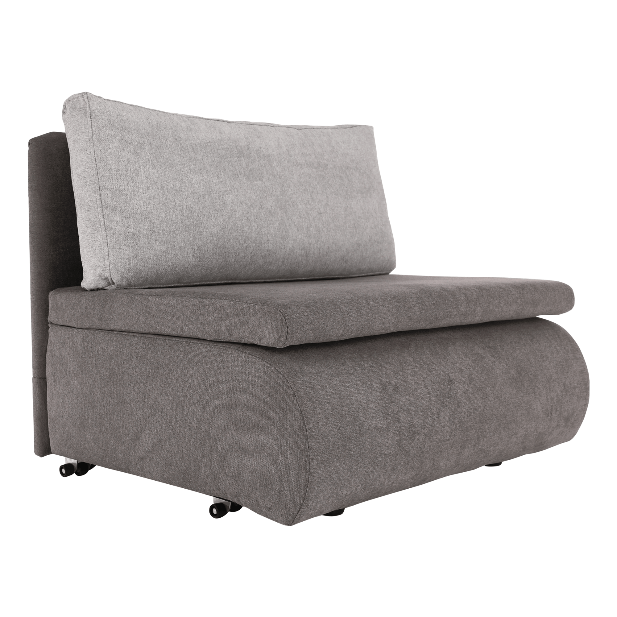 Rozkladacie kreslo, sivohnedá Taupe, KENET - lacno