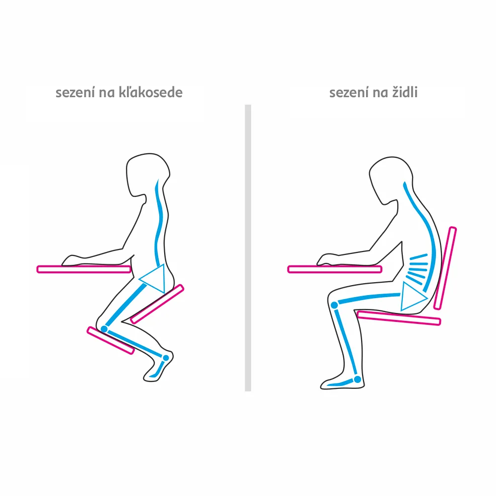 Ergonomická kľakačka, šedohnědá taupe / černá, RUFUS