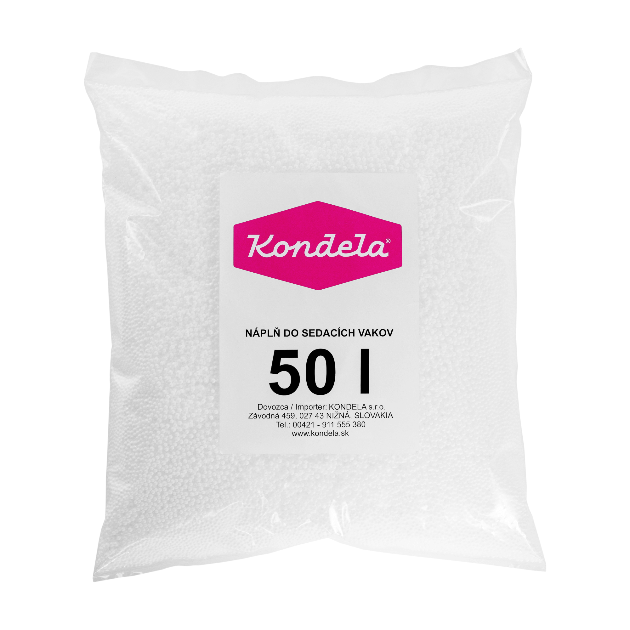 Náplň do sedacích vaků, EPS polystyrénové kuličky, balení 50 l