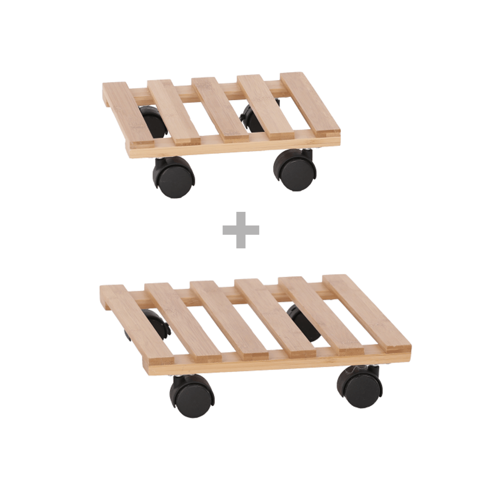 KOSMA PODSTAVEC POD KVETINAC  SET 2 KS BAMBUS C01