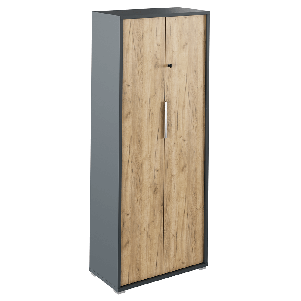 Skriňa so zámkom, grafit/dub artisan, RIOMA NEW TYP 31 - lacno