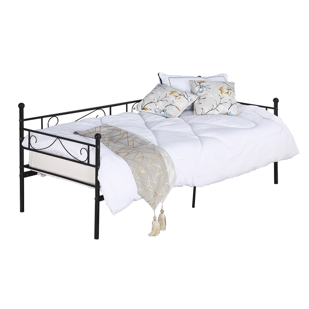 ROZALI POSTEL + ROST 90X200 xCIERNA HM-MB-1938