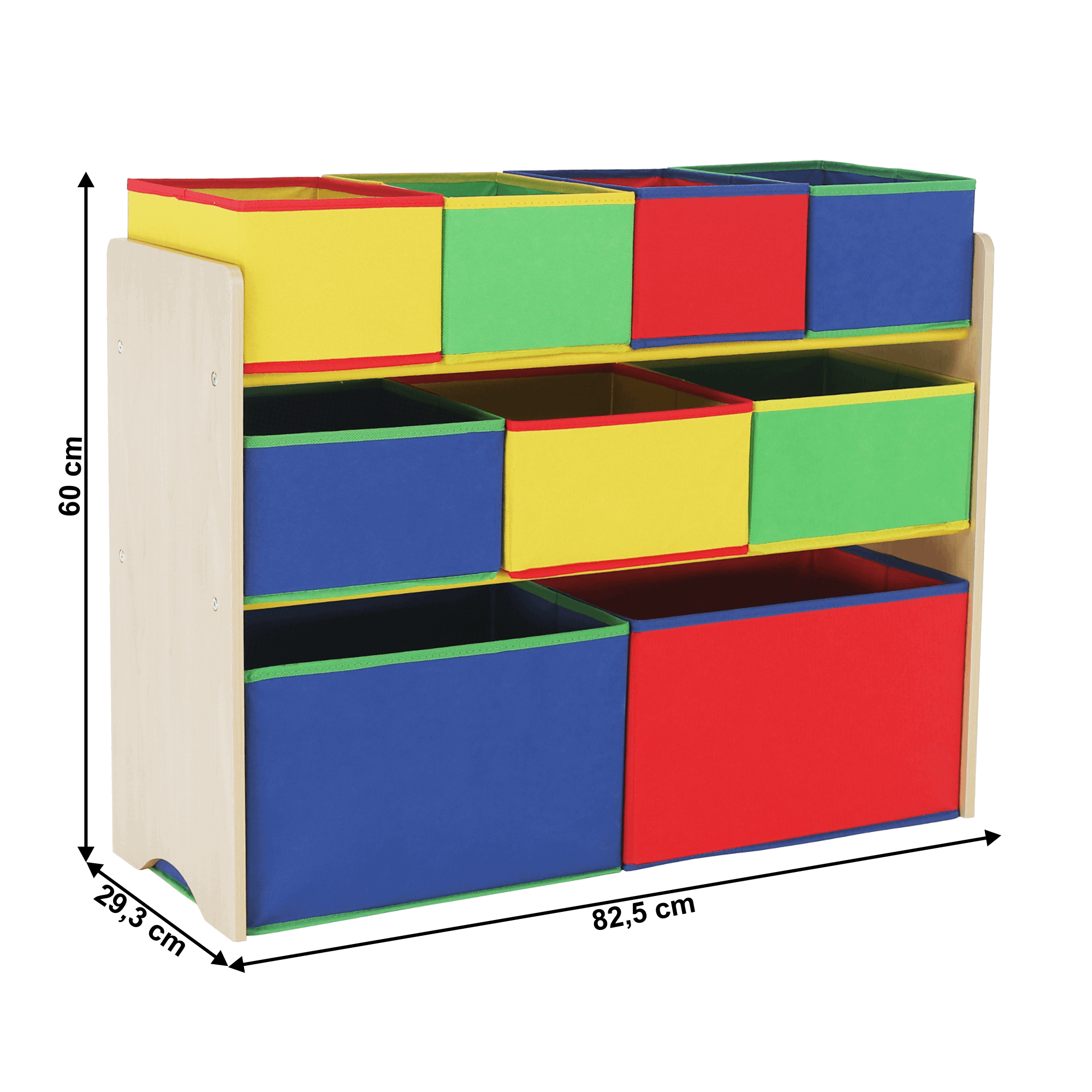 Organizér na hračky, vícebarevná, NORDEN