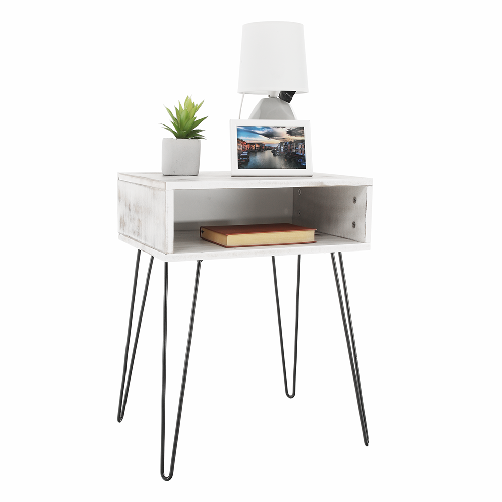 HONEJ  PRIR./NOCNY STOLIK  BIELA VINTAGE  MZ-S302