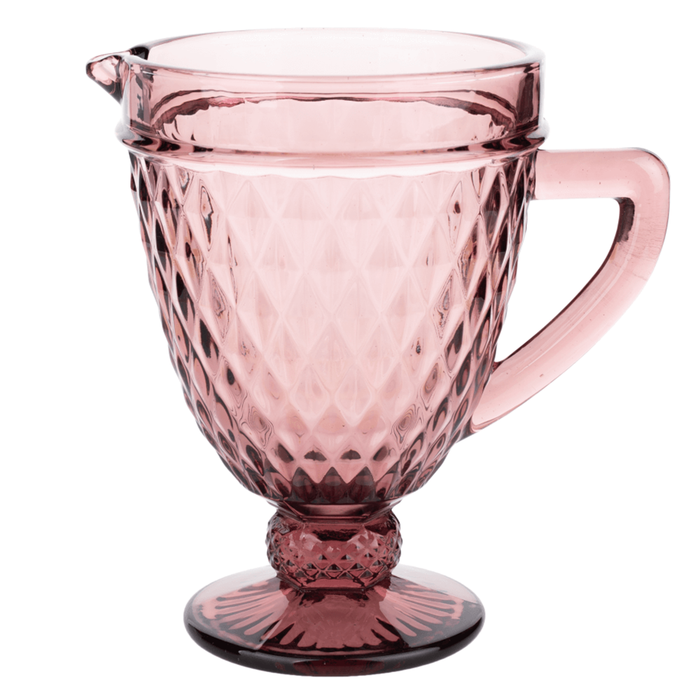 Retro džbán na vodu/na víno, 1150ml, ružová, VERITAS