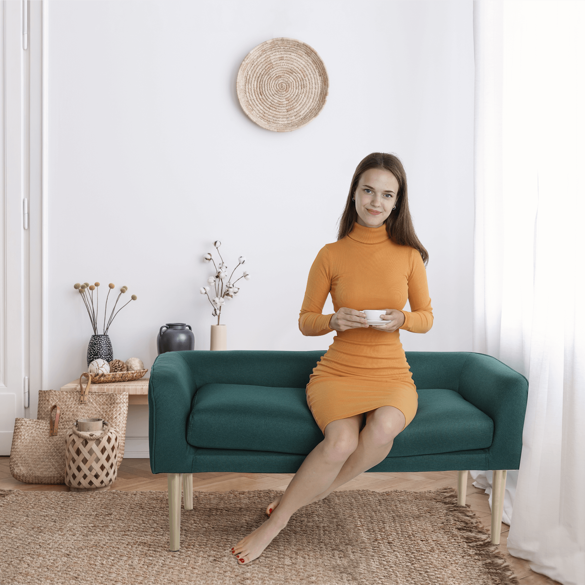 Pad, smaragd színű/gold króm-arany, HELNA