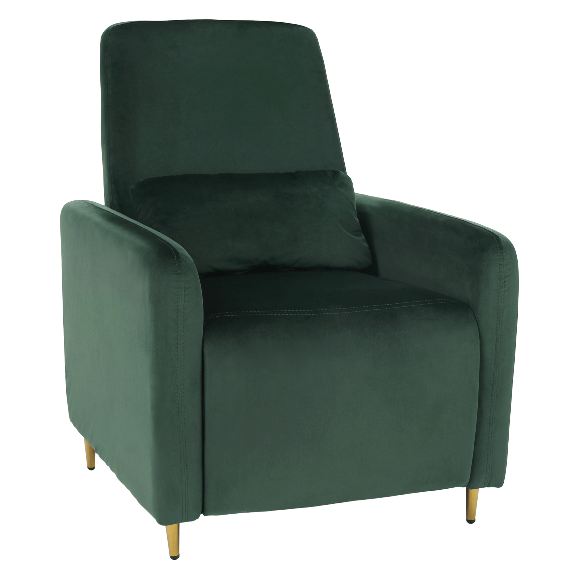 Relaxačné polohovacie kreslo, smaragdová Velvet látka, NAURO - lacno