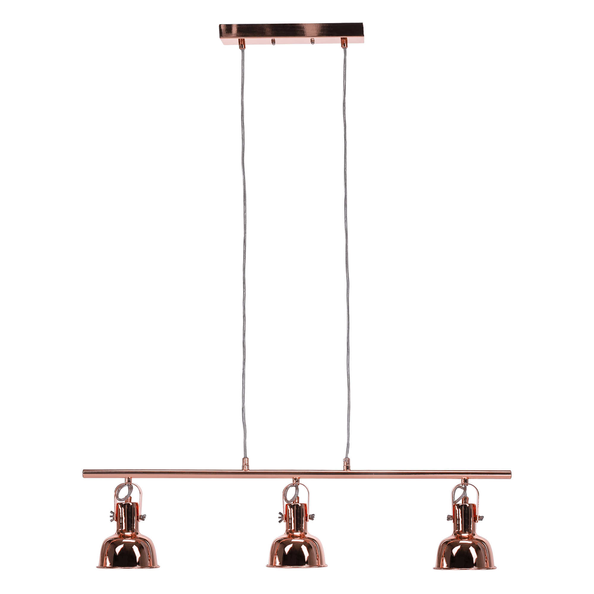 Visiaca lampa v retro štýle, kov, rose gold, AVIER TYP 4