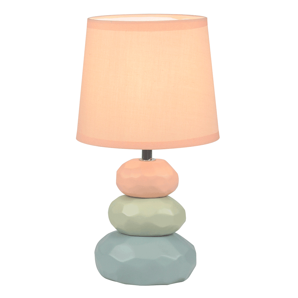 Stolná lampa, oranžová/zelená/modrá, LENUS