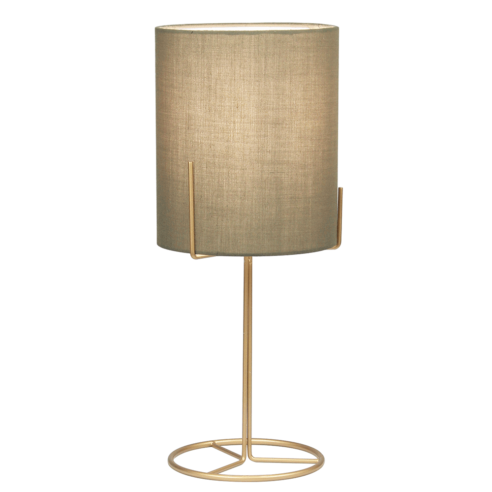 Stolná lampa, kov/sivohnedá Taupe, ANELE