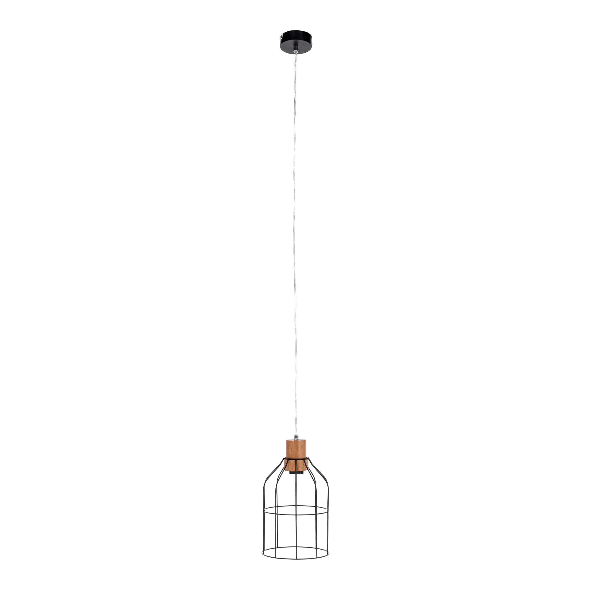Visiaca lampa, čierna/kov, ASTOK