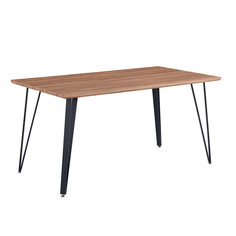 Jídelní stůl, 150 cm, dub / černá, FRIADO
