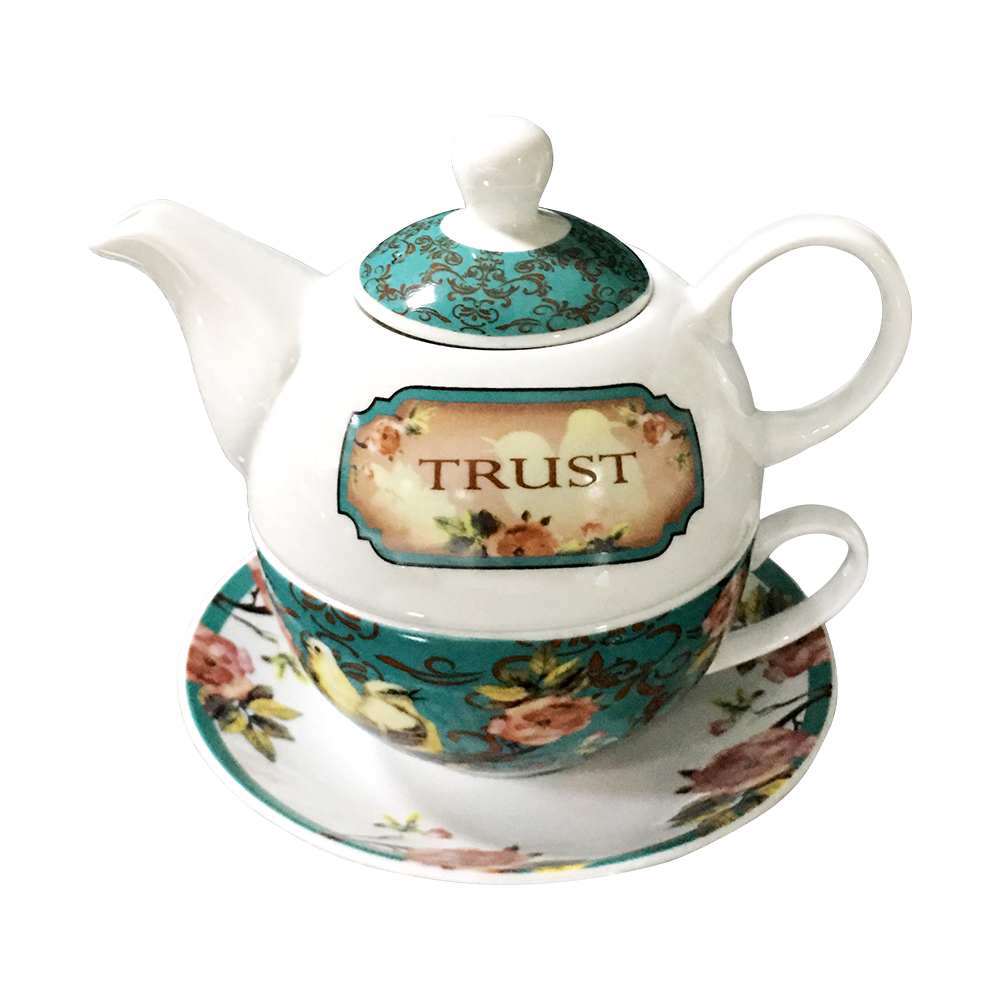 TEMPO-KONDELA SUNDAY AFTERNOON TEA, kanvička so šálkou, porcelán