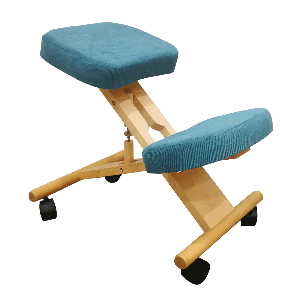 Ergonomická kľakačka, petrolejová/buk, FLONET