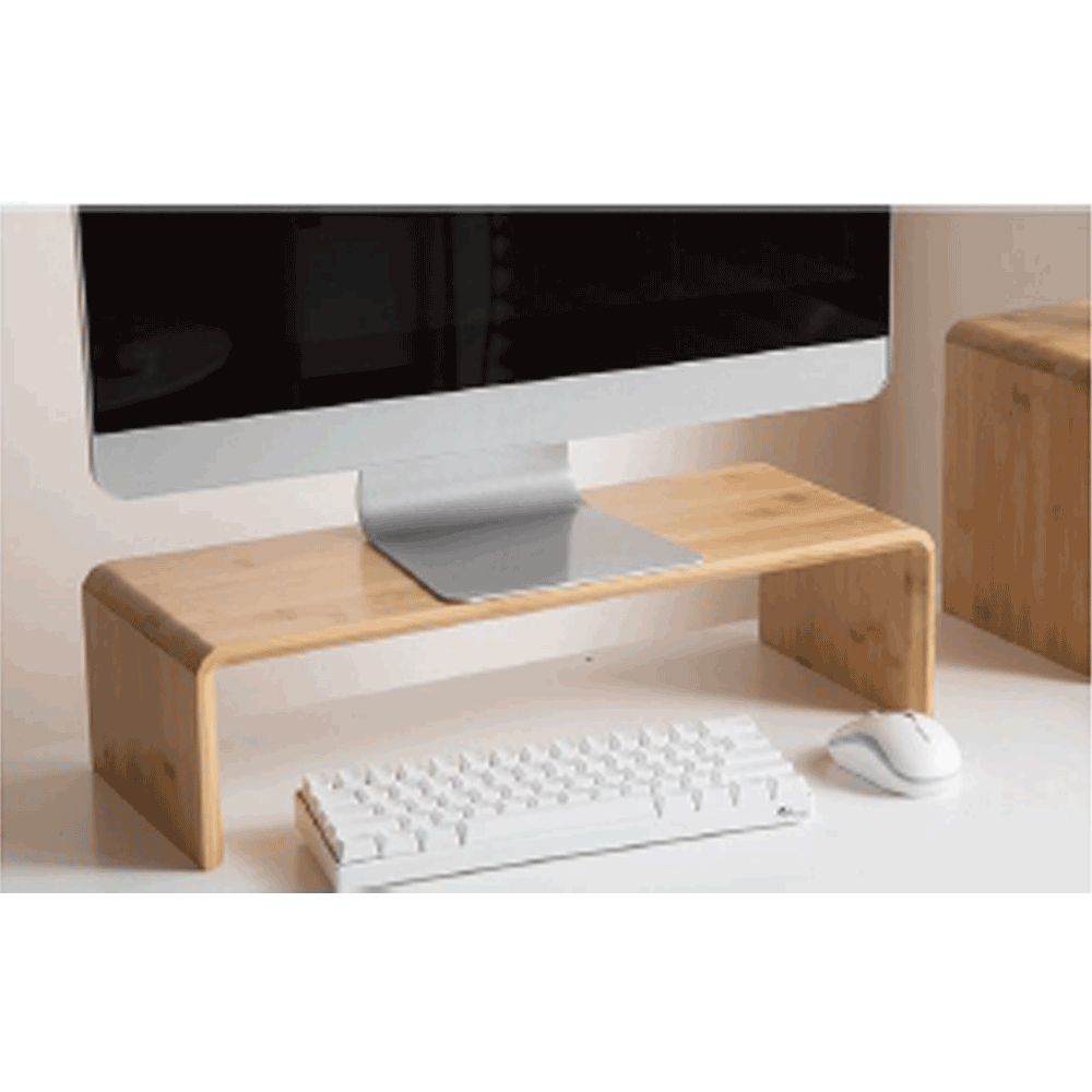 Podstavec pod monitor, bambus, přírodní, ELARO TYP 1