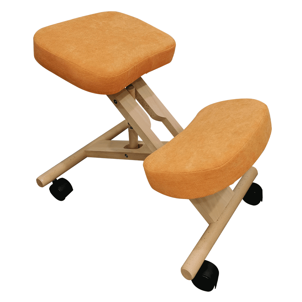 Ergonomická kľakačka, oranžová/buk, FLONET