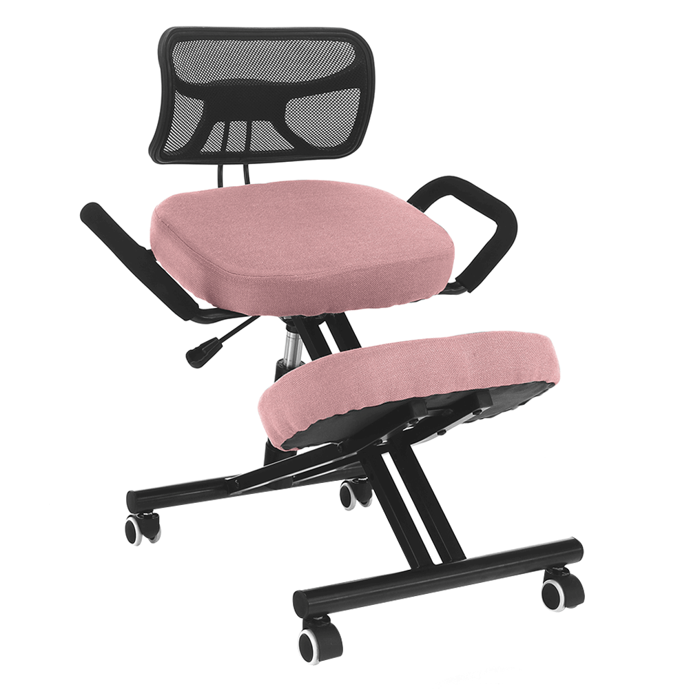 Ergonomická kľakačka, ružová/čierna, RUFUS