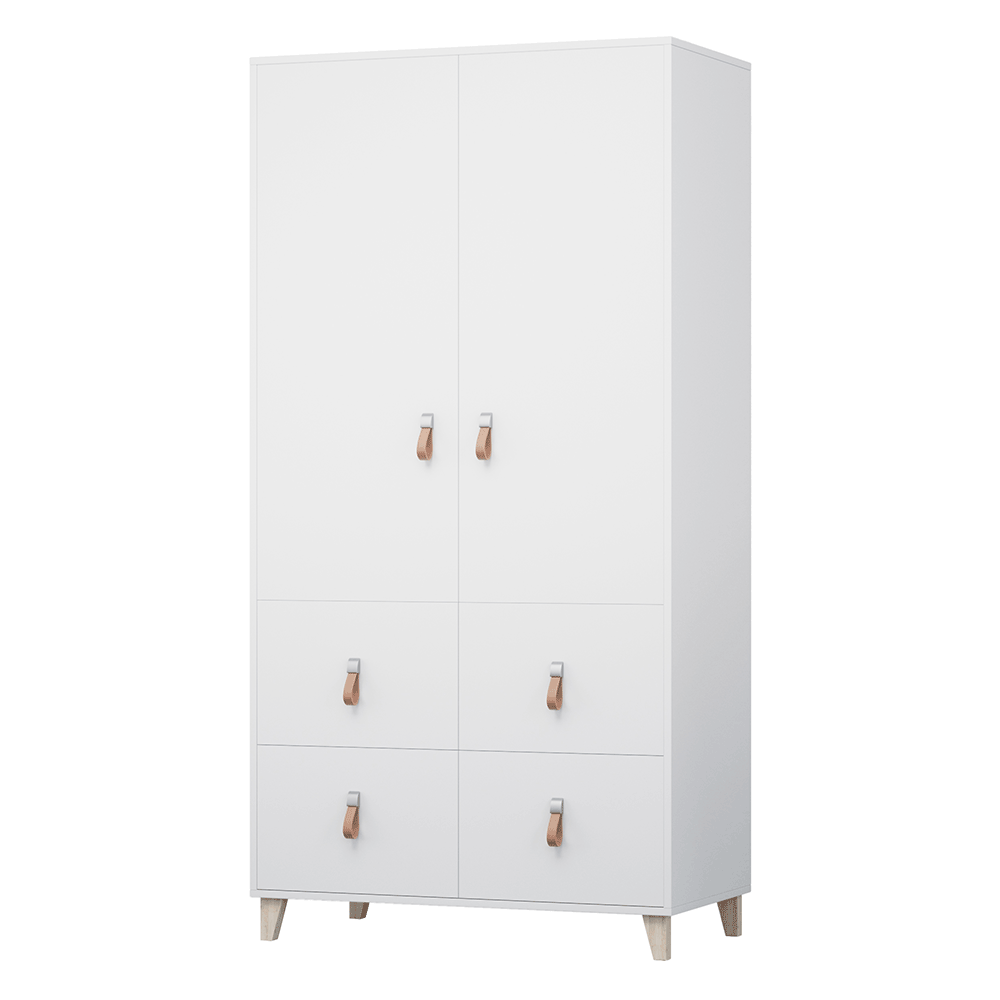 Skriňa, biela, ABS hrany, FIERA 2D - lacno